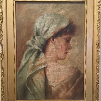 Charles G Calder Gallery Oil Painting Portrait Providence Rhode Island - Visual Art