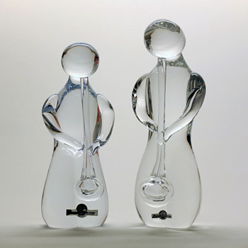 Glassblower sculptures - Hilbert Carlsson, Strombergshyttan 1979.