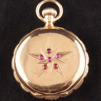 Elgin 14kt Hunter Case Pocket Watch - 1892 - Model 1 - 13 Jewel - Grade 115 - Size 0s - Pocket Watches