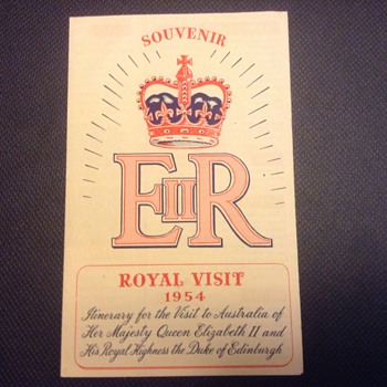 1954 Royal visit to Australia by the Queen of England - Paper