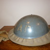 British WWII First Aid Party steel helmet.