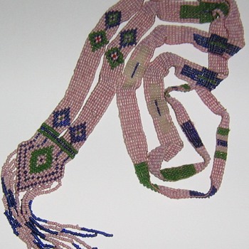 Loomed Native American beadwork