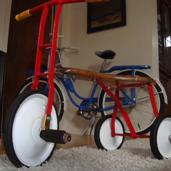 Tri-Ang wooden seat trike - second pic - Toys