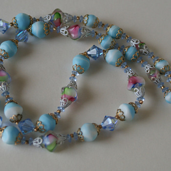 Vendome art glass necklace - Costume Jewelry
