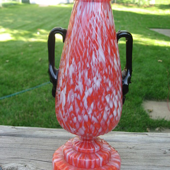 Franz Welz Variegated Trophy Vase & Others C.1920 - Art Glass