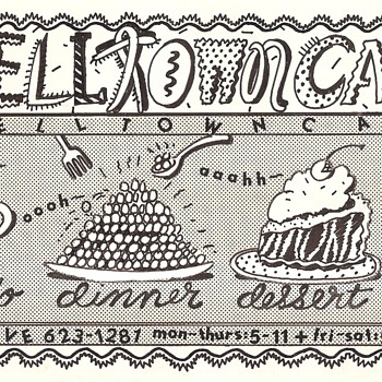 Lynda Barry ad for Belltown Cafe - Advertising