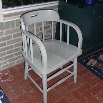 Federal Prison Industries Oak Office Chair - Furniture
