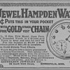 1919 - Hampden Pocket Watch Advertisement