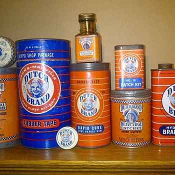 My collection of Dutch Brand tyre repair kits - Petroliana