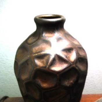 Art Deco Ceramic Vase 5" Geometric Pattern - Art Deco