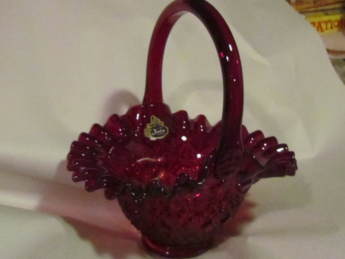 Fenton Red Basket Collectors Weekly