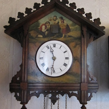 If there are any other painted Black forest clocks out there i would love to see! take a look. - Clocks