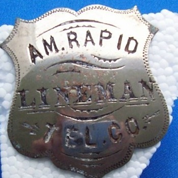 Telephone Company Employee Badge's