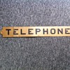Vintage Tin Telephone Sign