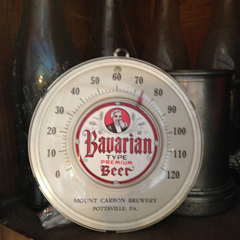 Mount Carbon Brewery Thermometer - Breweriana