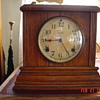 Antique Oak Ingraham Mantel Clock