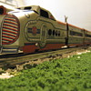 Marx 10005 red and silver U.P. passenger set
