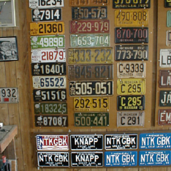Family Car License Plates - Photographs
