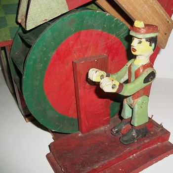 Water Wheel Whirligig Folk Art Sculpture - Folk Art