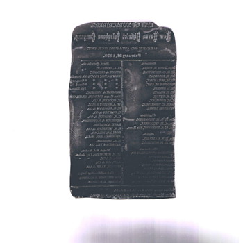 1st Phone Subscriber List 1878 One Page Very Early Printing Plate
