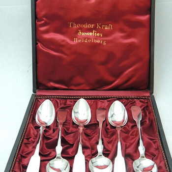 Set 6 Teaspoons by Theodor Kraft Juwelier Heidelberg - 750 K