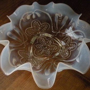 Lovely Opalescent Fluted Bowl