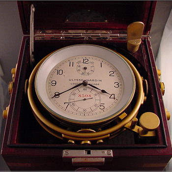 Ulysse Nardin Ship's Chronometer from USS Fayette c.1943 - Clocks