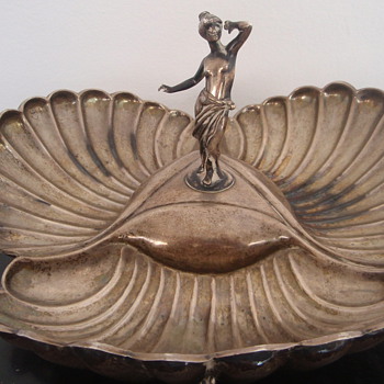 Help identifying Silver Makers Mark Greek? Huge Candy Bowl - Silver