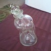 Blown Glass Decanter with Five Petal Glass Stopper