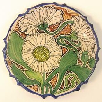 nouveau hand painted plates - Art Nouveau