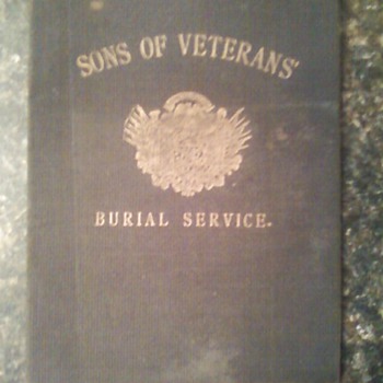 Sons of Veterans Burial Service book - Military and Wartime