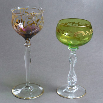 Free Antique Stemware from Mom - Art Glass
