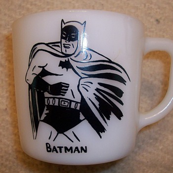 Batman Milk Glass Mug From 1966