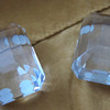 Tiffany & Co. - Pair of crystal diamond large paperweight