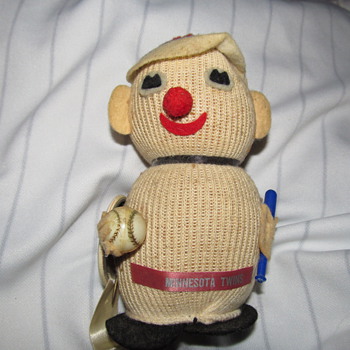Stuart's Creations 1965? MN Twins Knit Doll - Baseball