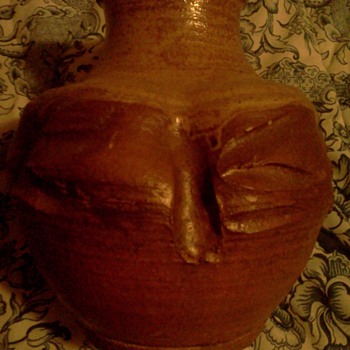 glazed pottery vase - Art Pottery