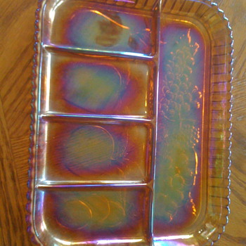 Indiana glass relish tray