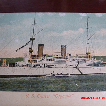 Postcard of U.S. Cruiser "Olympia"
