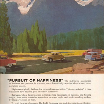 1952 - Budd Transportation Advertisement - Advertising