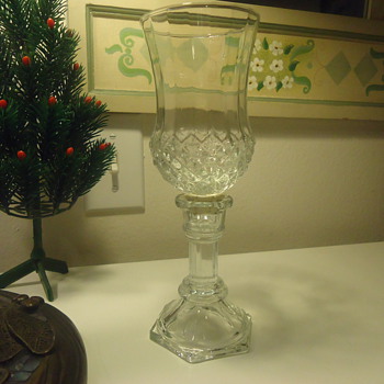 CUT GLASS CANDEL HOLDER 