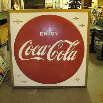 Coca-Cola Sign, Original Mini Coke Cooler, Ferrari Race Car, Hire's Root Beer