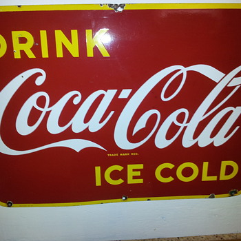 1940's Coca-Cola Kick plate