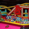 Old Tin Toy Wind up Circus Roller Coaster and Car 