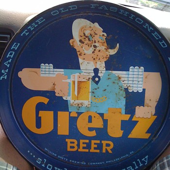 william gretz brewing serving tray - Breweriana