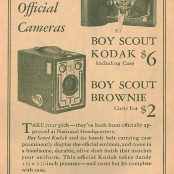 1932 Kodak Boy Scout Cameras Advertisement