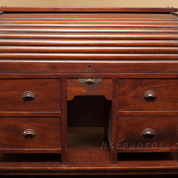 Folk art?  Salesman Sample?  Mini Roll-top desk