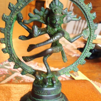 Two small Buddhist sculptures 6" tall, very well made!