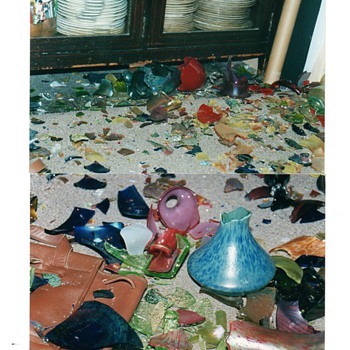 Table of Shards, a Glass Mosaic Tabletop 