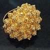 Monet adjustable 'Dinner Ring' goldtone