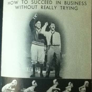 "How To Succeed In Business Without Really Trying" Vintage Playbill - Paper